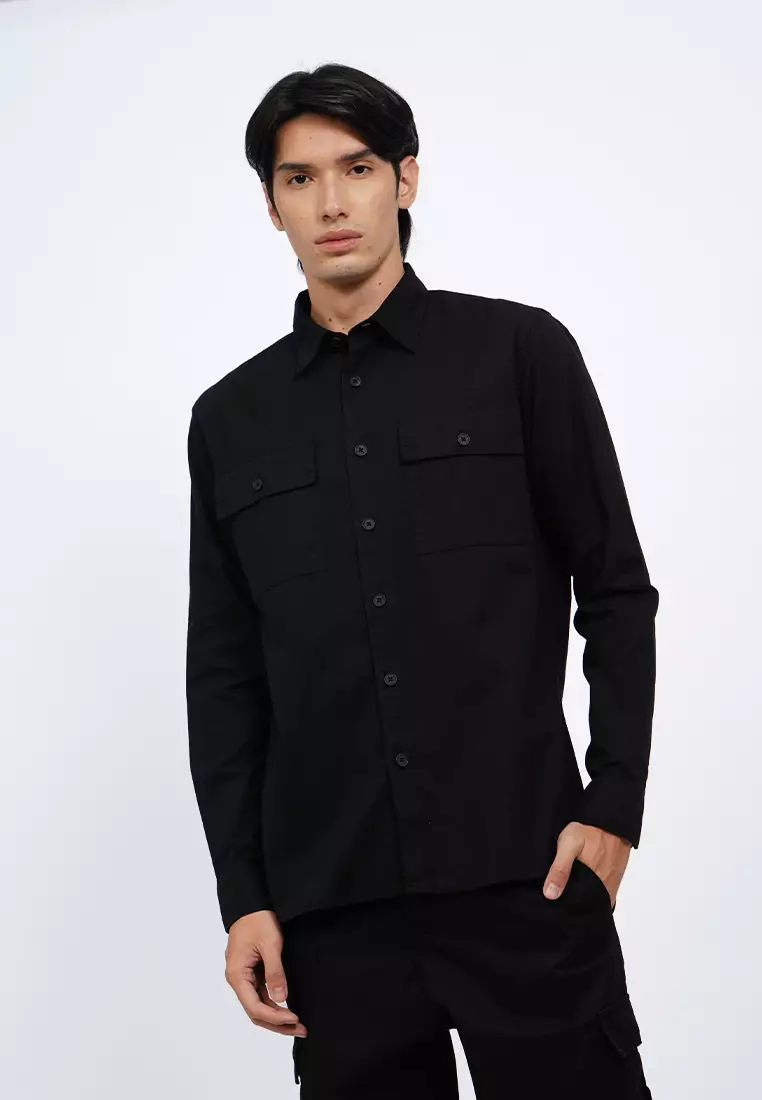 Double Pocket Long Sleeve Shirt