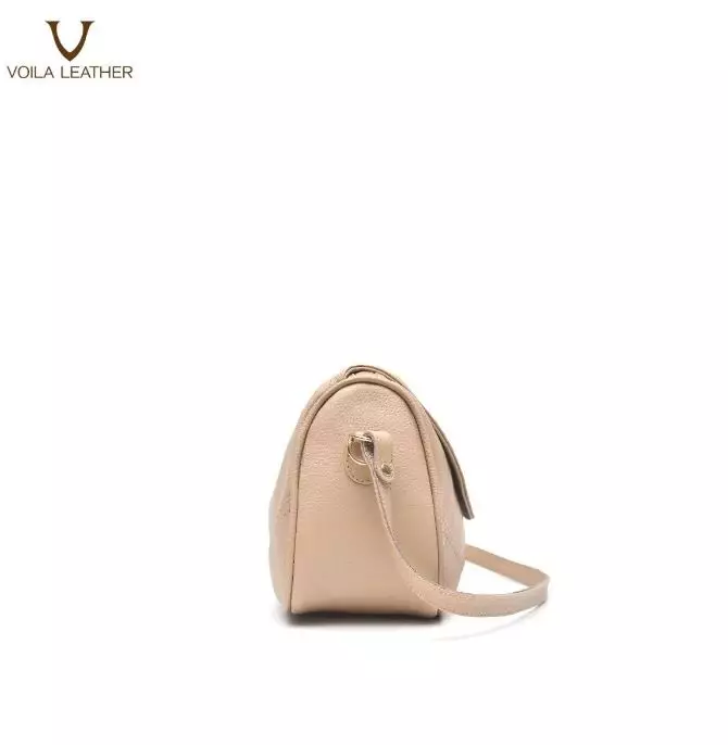 Medium Tote Selempang Kulit Asli Voila Elisa Nude