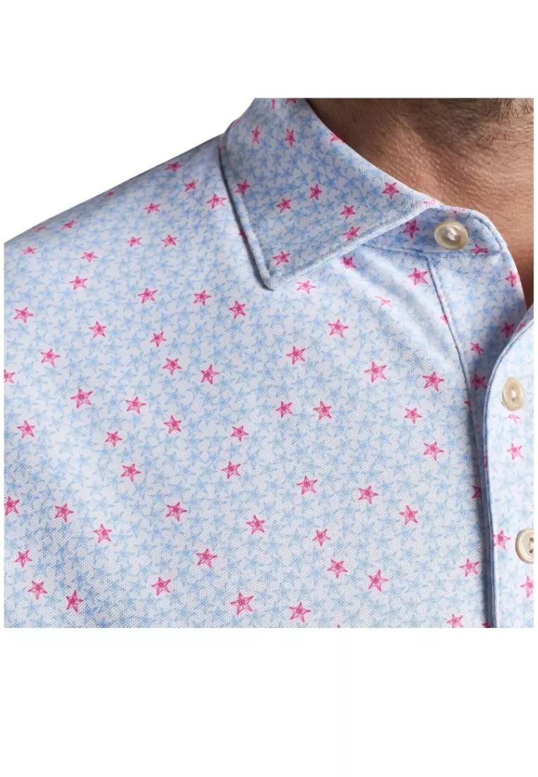 Peter Millar Men's Starfish Performance Mesh Polo