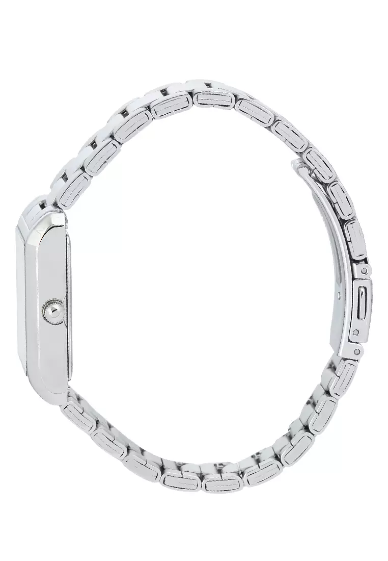 Alba Fashion - Jam Tangan Analog Wanita - Silver Case Silver Dial - Stainless Steel - AH7DH3X1