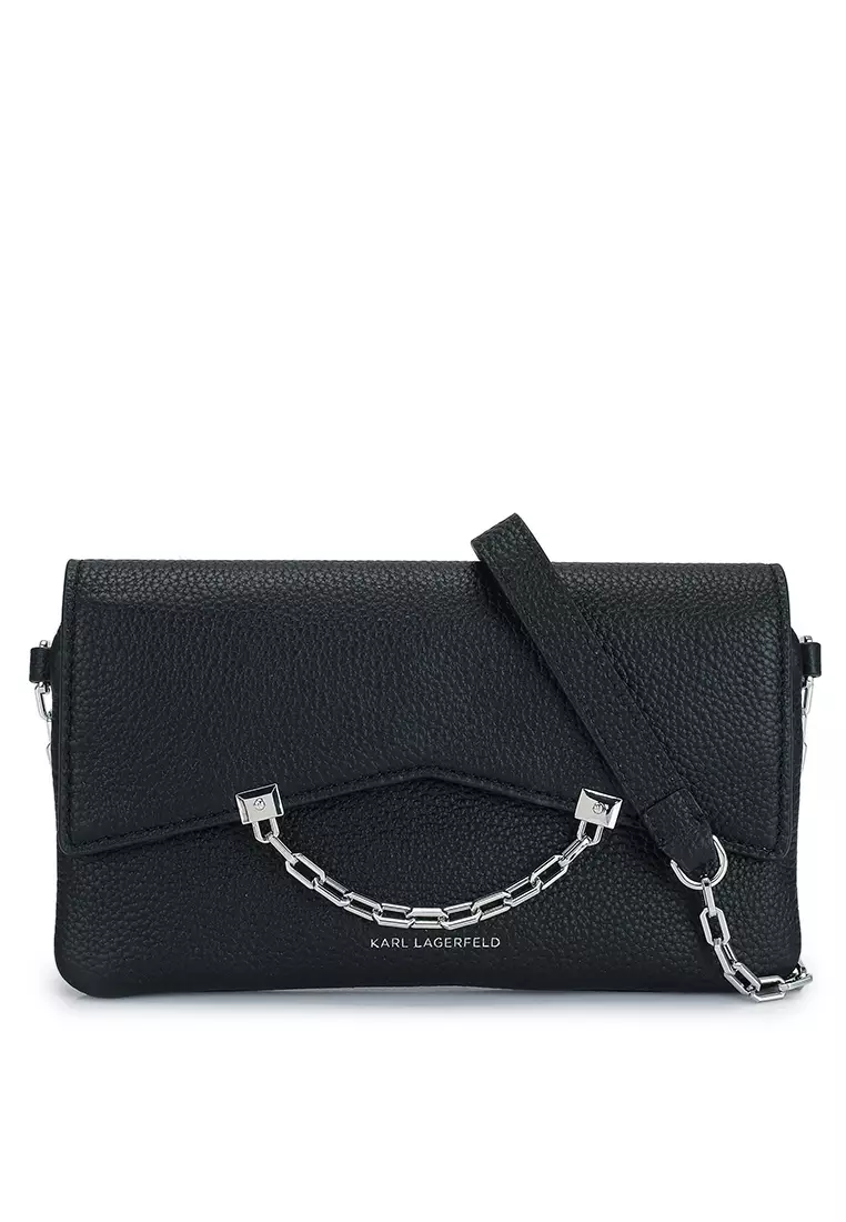 KARL LAGERFELD K Seven 2.0 Mini Leather Crossbody Bag cq