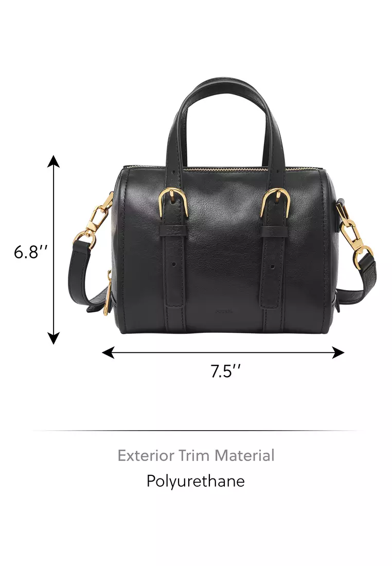 Fossil deals black satchel