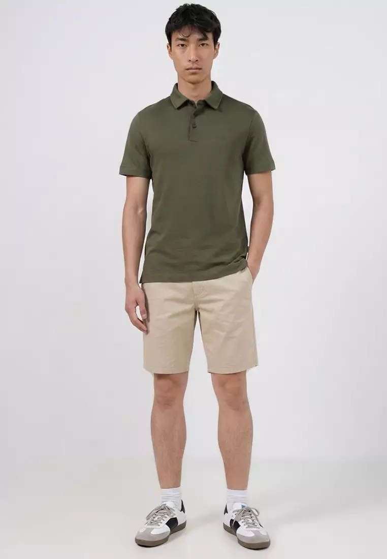 Interlock Cotton Slim Fit Polo Shirt - BOSS Business