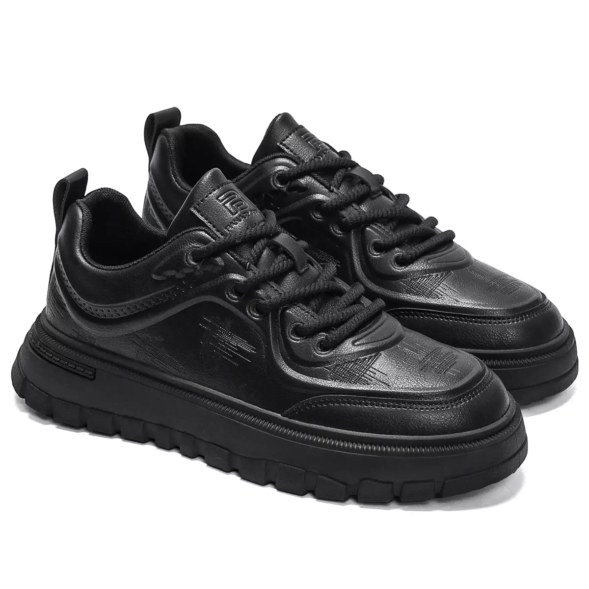 Sneakers Sport Pria Kasual Bertali Kerja Sepatu Cowok Style QN5820