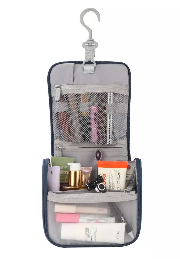 Crossing Waterproof Ripstop Nylon Hanging Toiletry Kit - Smoke Blue