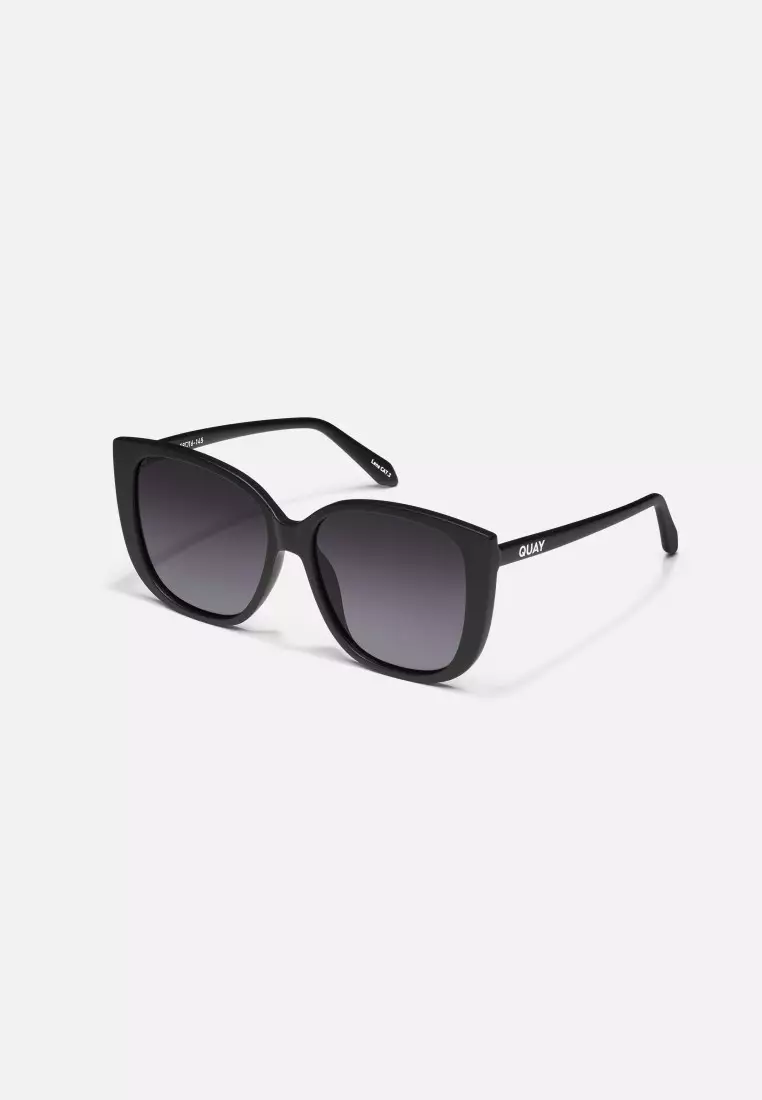 QUAY Ever After Sunglasses - Matte Black/Smoke Fade