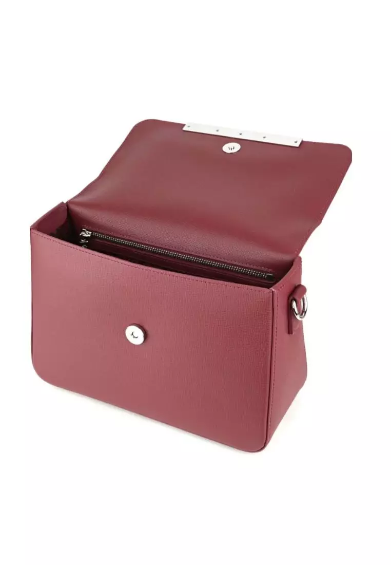 Longchamp Sling Medium Ladies Game Maroon