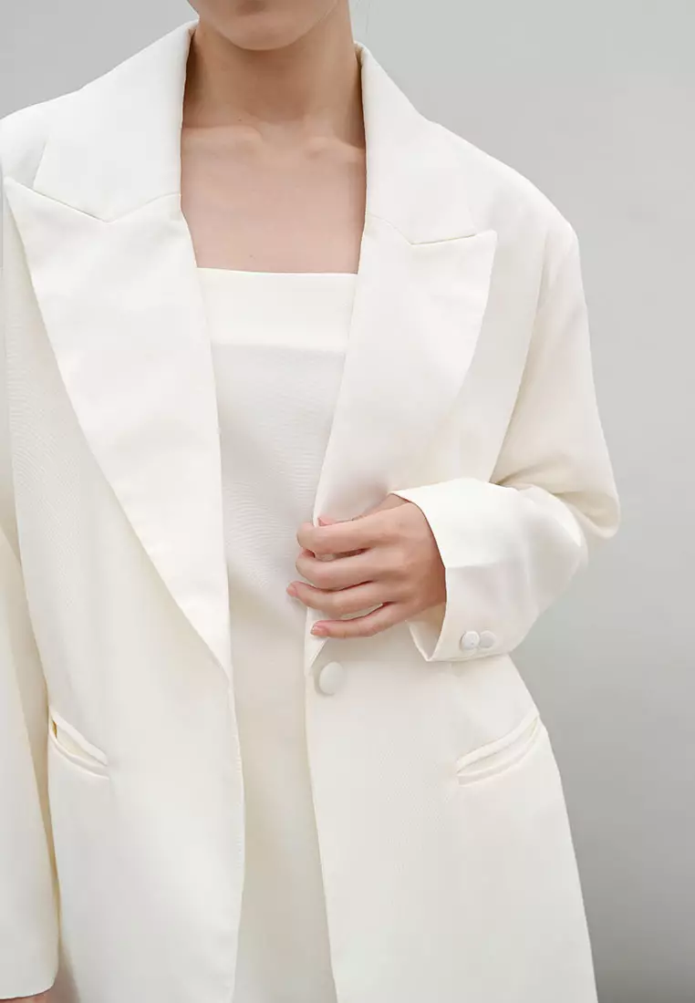 Capsule Oversized Blazer in White