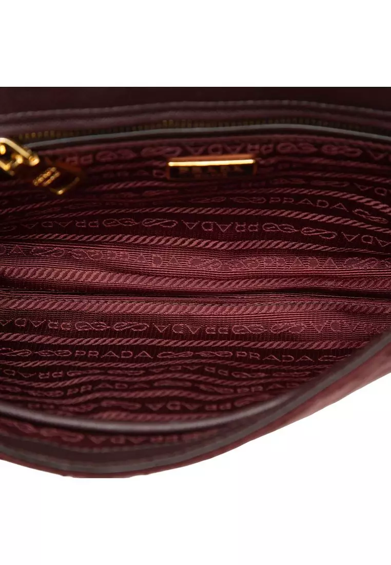 Pre-Loved Prada Impuntu Tessuto Chain Crossbody