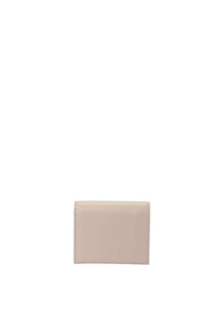 Snap Button Wallet - Peach