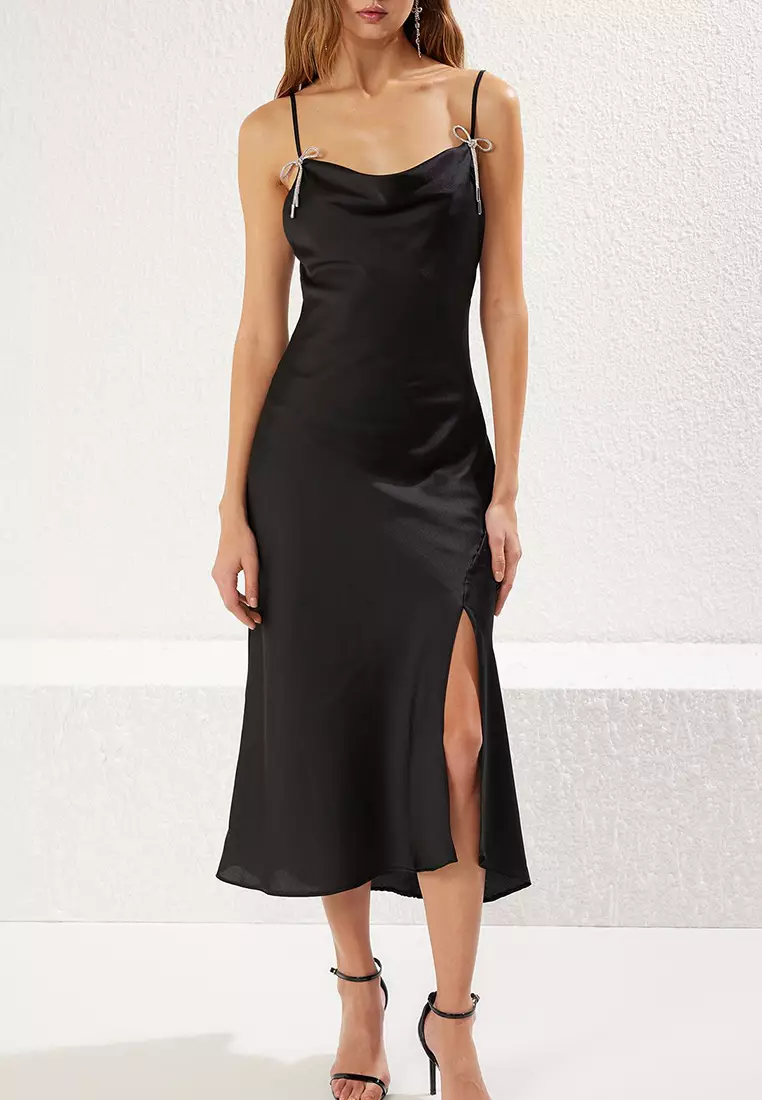 Embellished Coquette Midi Dress