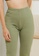 Public Desire green Ribbed Shaped Flare Trousers A98CBAA1E5D3ABGS_6