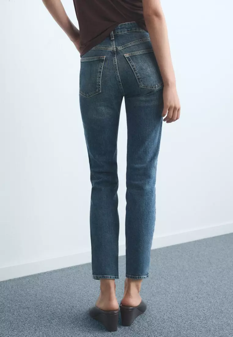 Claudia Slim-Fit Cropped Jeans