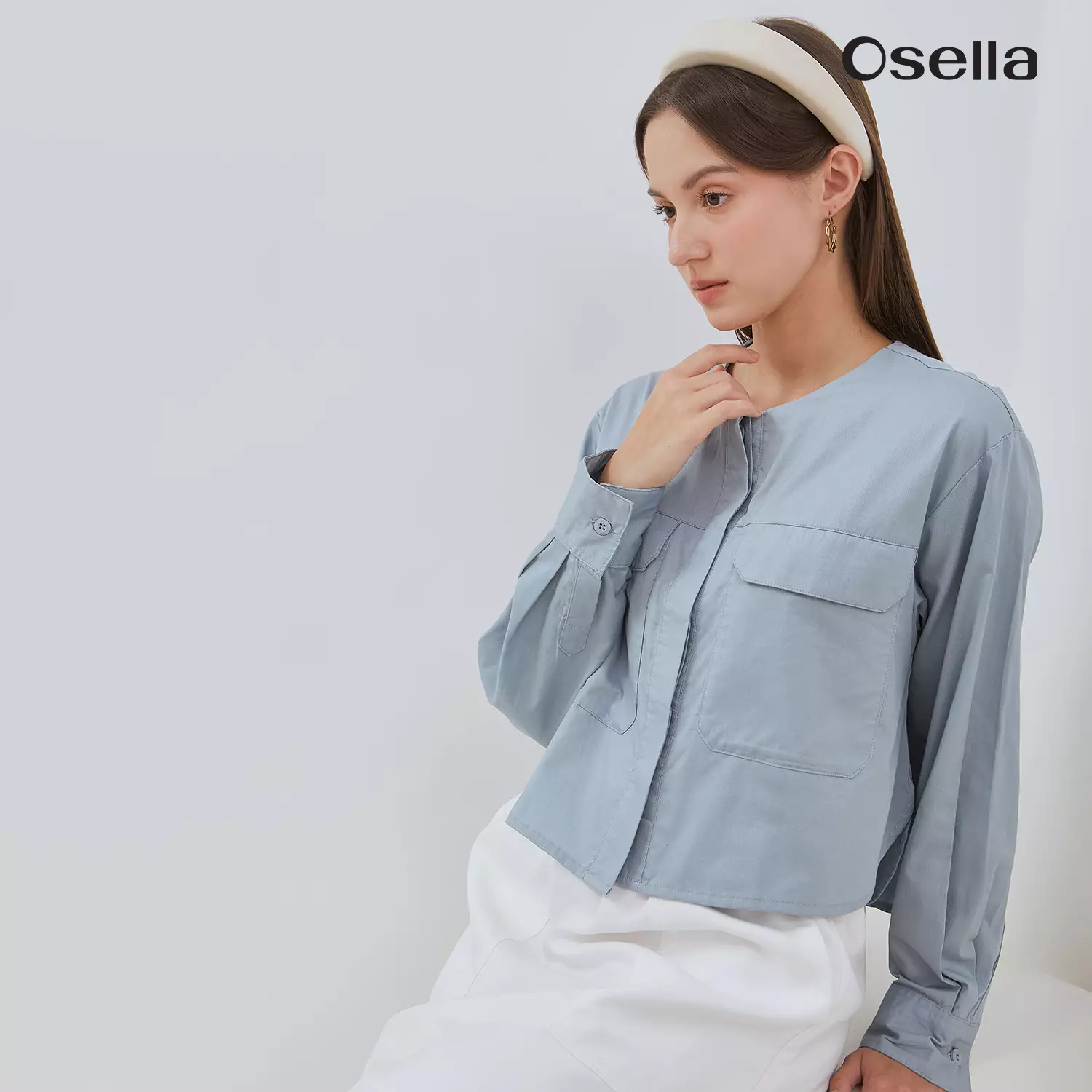 Jual Osella Osella Zora Double Pocket Shacket 2162660136 | Outer Lengan ...