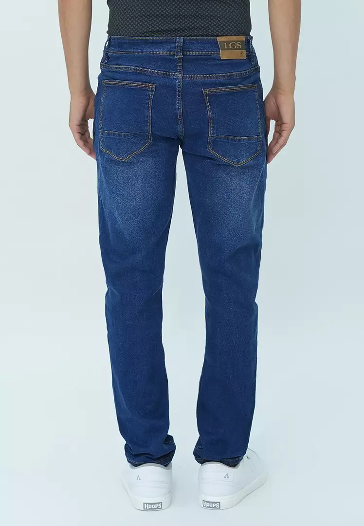 LGS - Celana Denim - Jeans - Perfect Fit - Soft Washed - Biru - JPF.575.PS106.A683.C