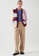 COS red and blue and multi and beige Relaxed-Fit Colour Block Cardigan DFEAFAA35A78B7GS_4