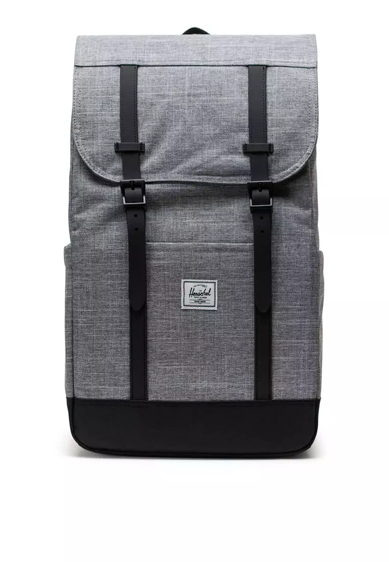 Buy Herschel Herschel Retreat Raven Crosshatch Backpack 23L Online | ZALORA  Malaysia