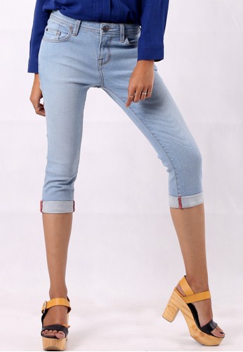 CATHERINE reguler rise cropped jeans with 5 pockets