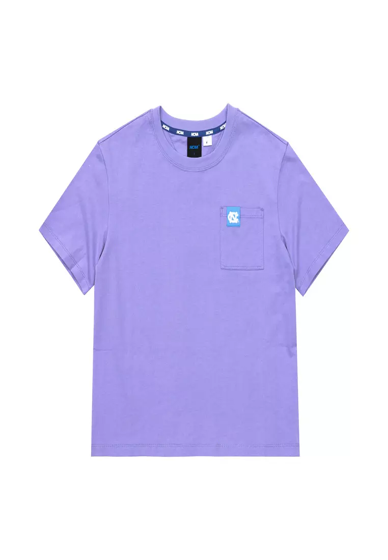 Purple Brand White Collegiate Logo-Print Cotton T-shirt