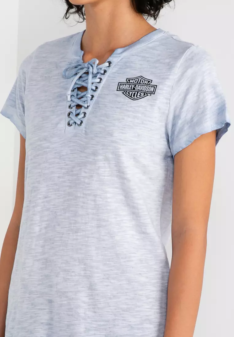 Throttle Lace-Up Tee