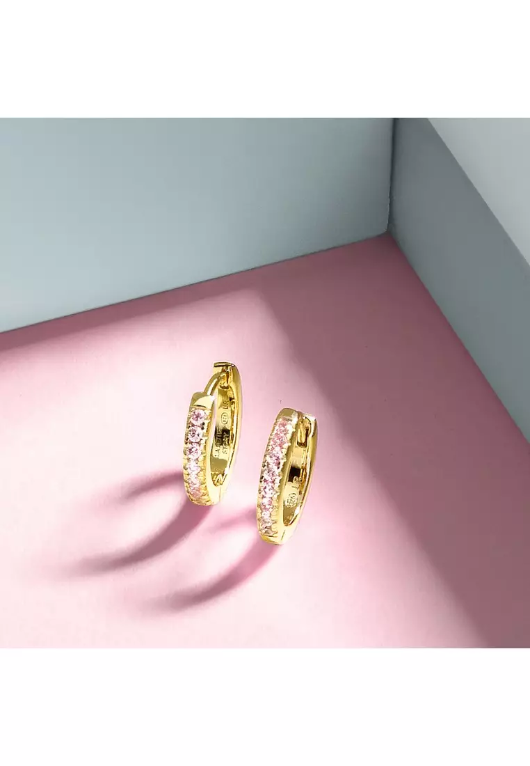 LA PETITE STORY Pink Circle WOMAN EARRINGS LPS01AWV36