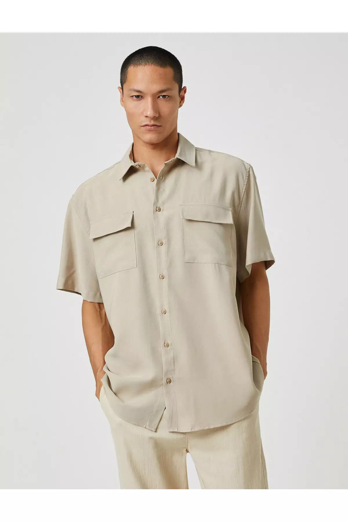 KOTON Basic Classic Long Sleeve Shirt 2024, Buy KOTON Online