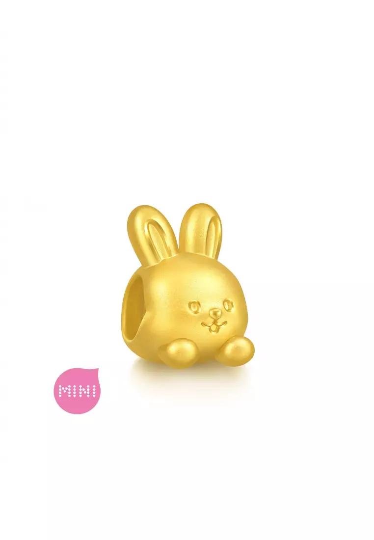 999 Gold Rabbit Charm for Women & Men 95962C  [Bracelet not included]