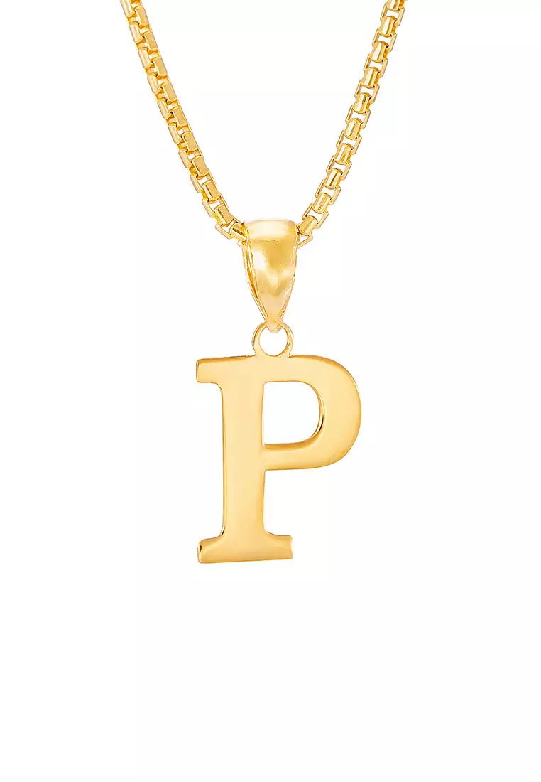 HABIB 916/22K Yellow Gold Alphabet Pendant STP060723(P)