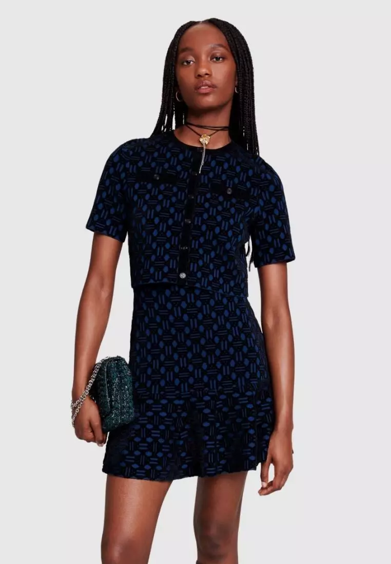 Maje polka hot sale dot dress