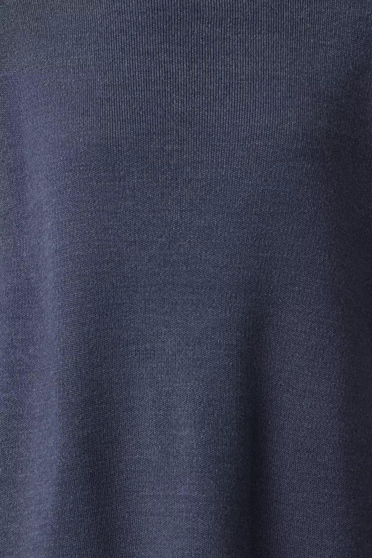 Indigo Wide Pattern Basic Knitwear Sweater
