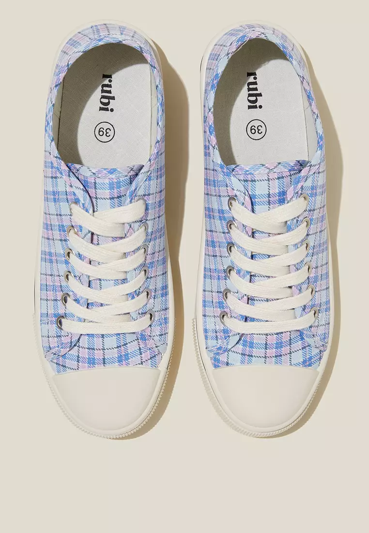 rubi jamie lace up plimsolls