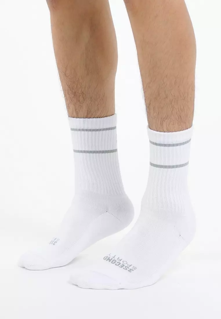 3Second High Cut Sporty Ankle Socks - 3 pcs Felepe HP-C090325