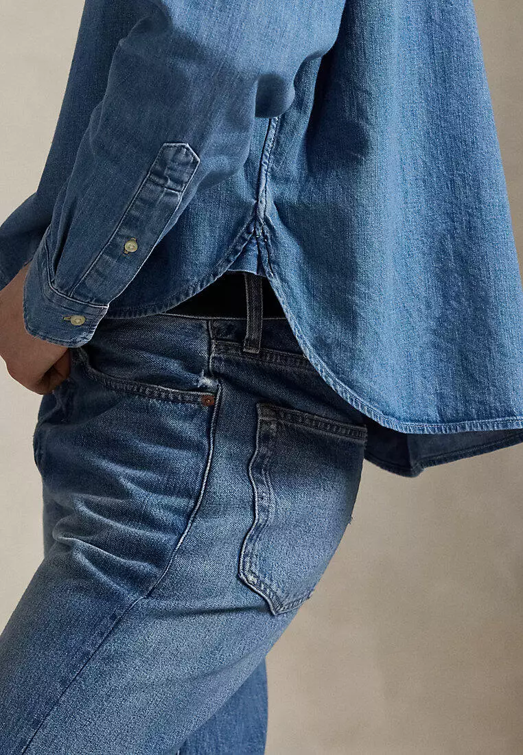 Buy Polo Ralph Lauren Cropped Boxy Denim Shirt 2026 Online | ZALORA