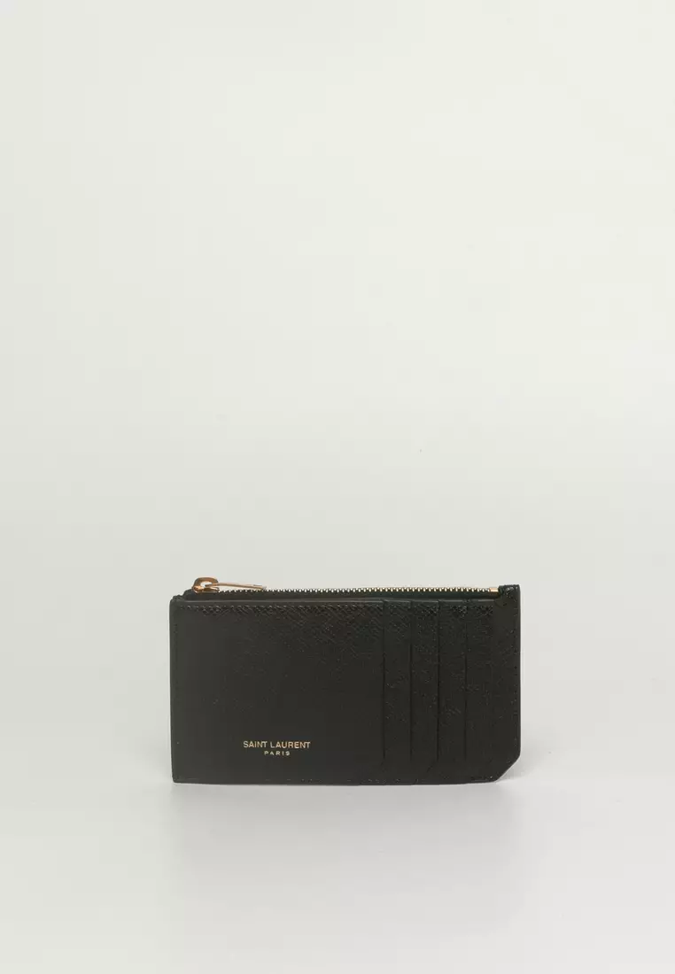 Buy SAINT LAURENT Saint Laurent Paris Fragments Zip Card Case Card