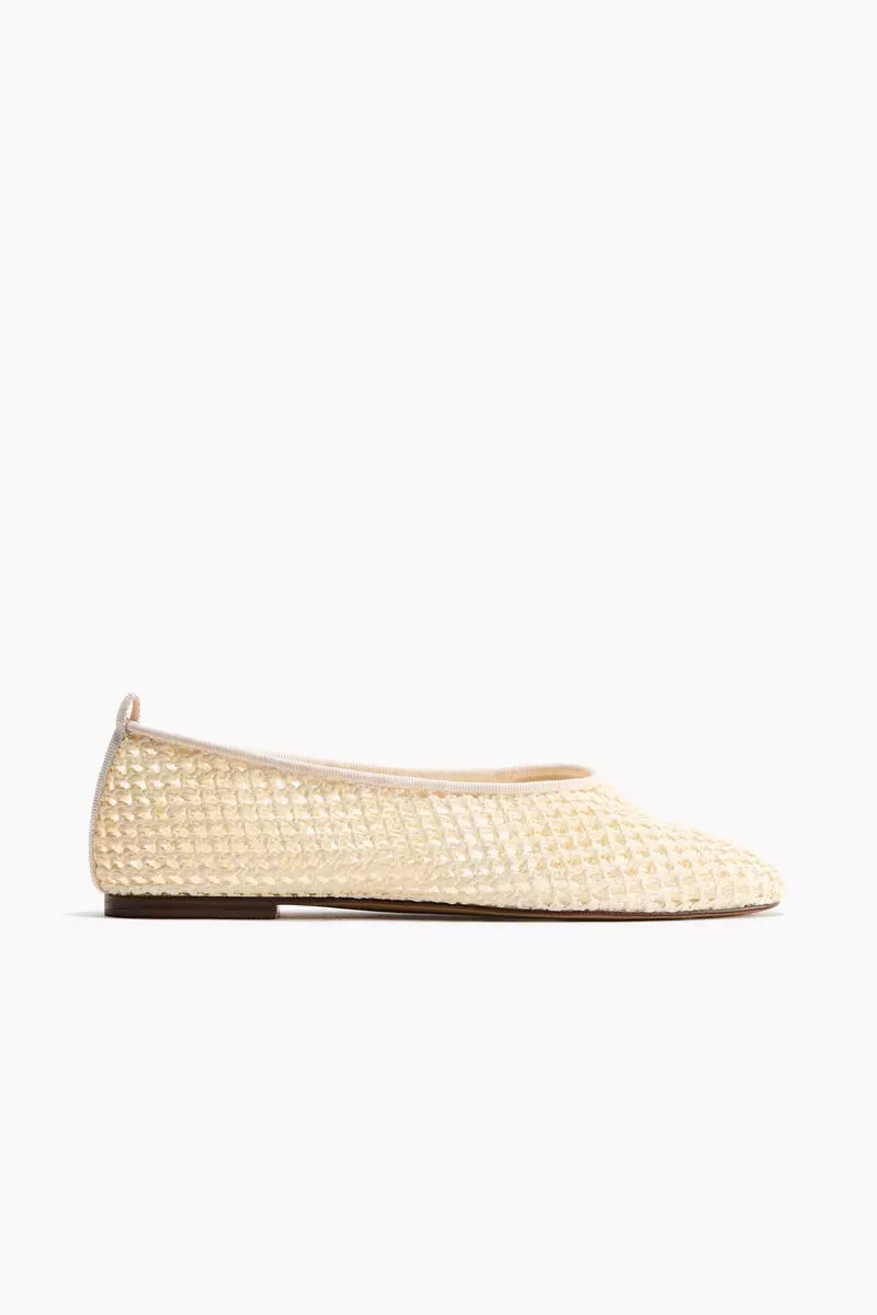 Braided ballet flats