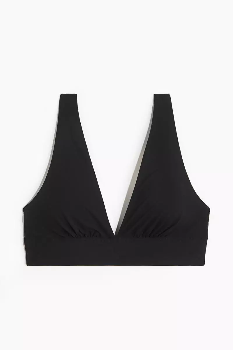 Padded soft microfibre bra