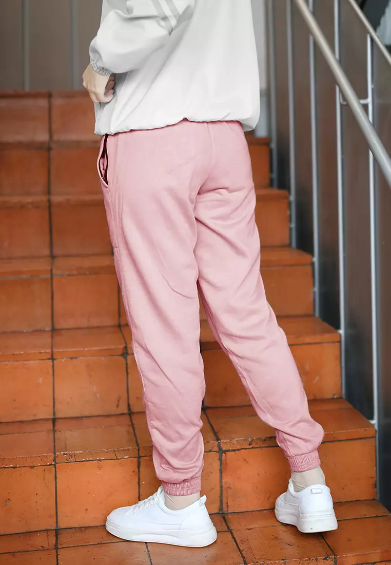Zelena - Jazzy Jogger Pants | Celana Olahraga | Basic Sport Pants - Pink