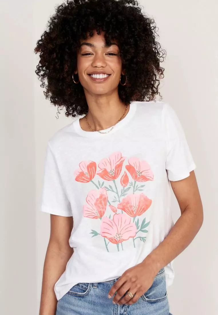 Floral t clearance shirts for women