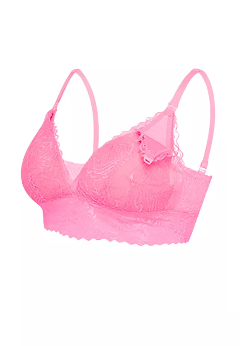 Premium Isabel Sexy Nursing Bra in Fuchsia Maternity Bra