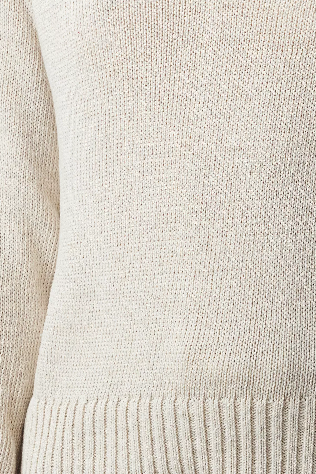 V-Neck Knitwear Sweater with Openwork/Perforations
