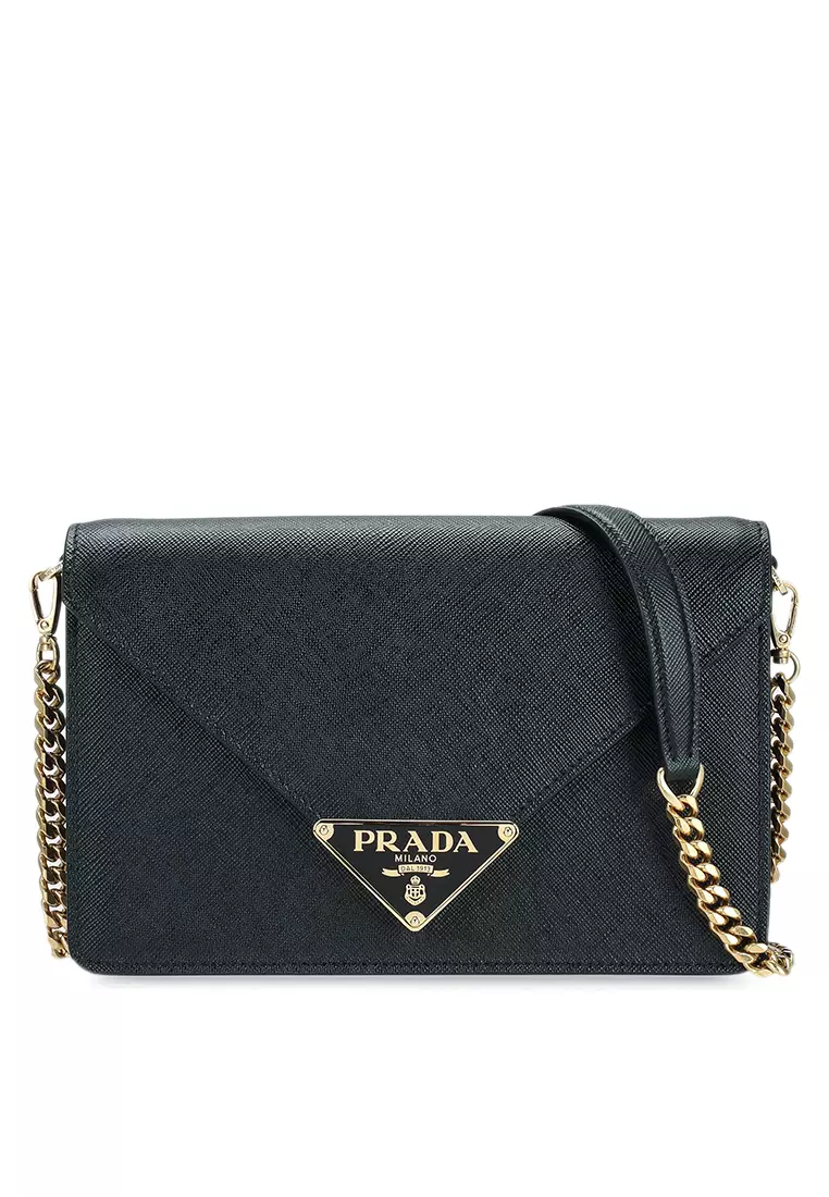 Jual Prada Saffiano Leather Shoulder Bag (vc) Original 2023 ZALORA