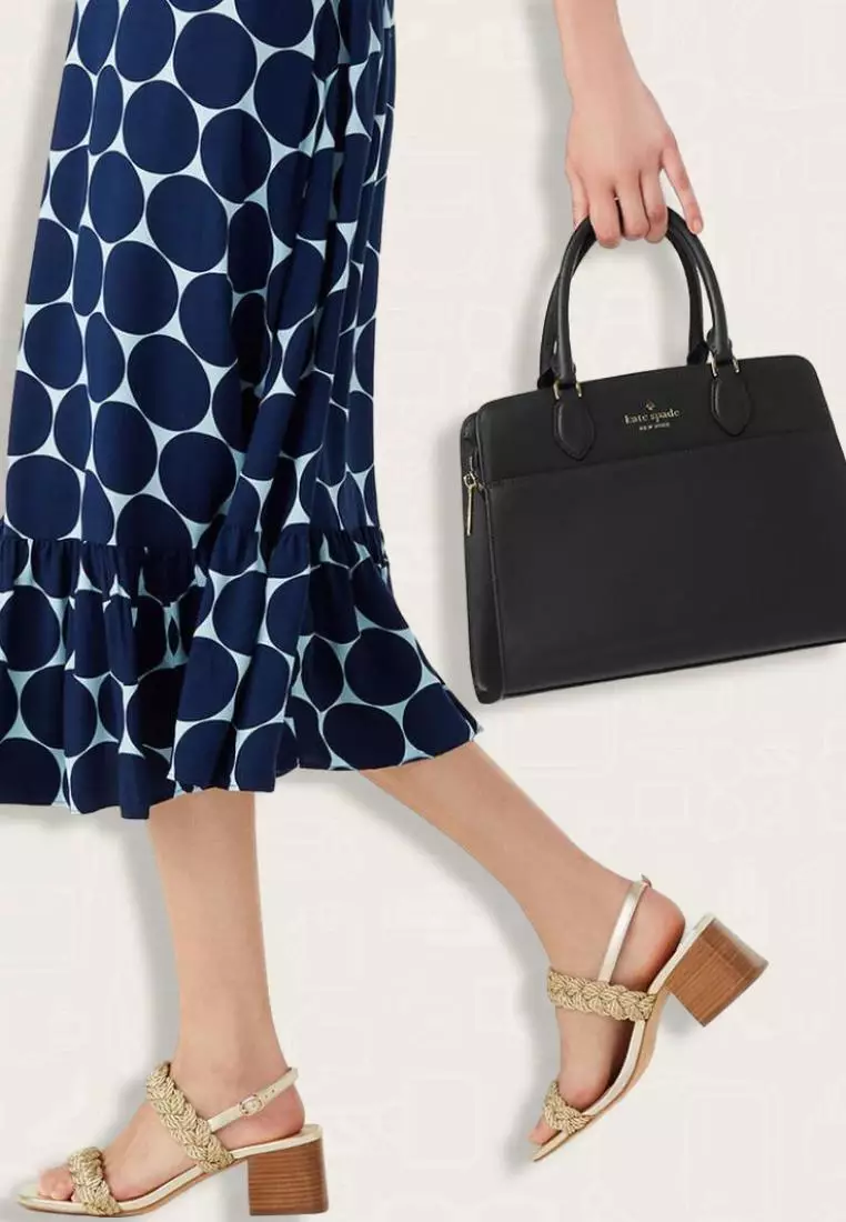 Kate Spade Madison Saffiano Leather Medium Satchel Black