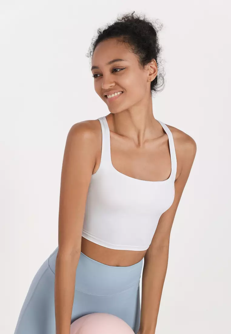 Buy HAPPY FRIDAYS Women's Cross Back Yoga Sports Bra DSGDS03 2024