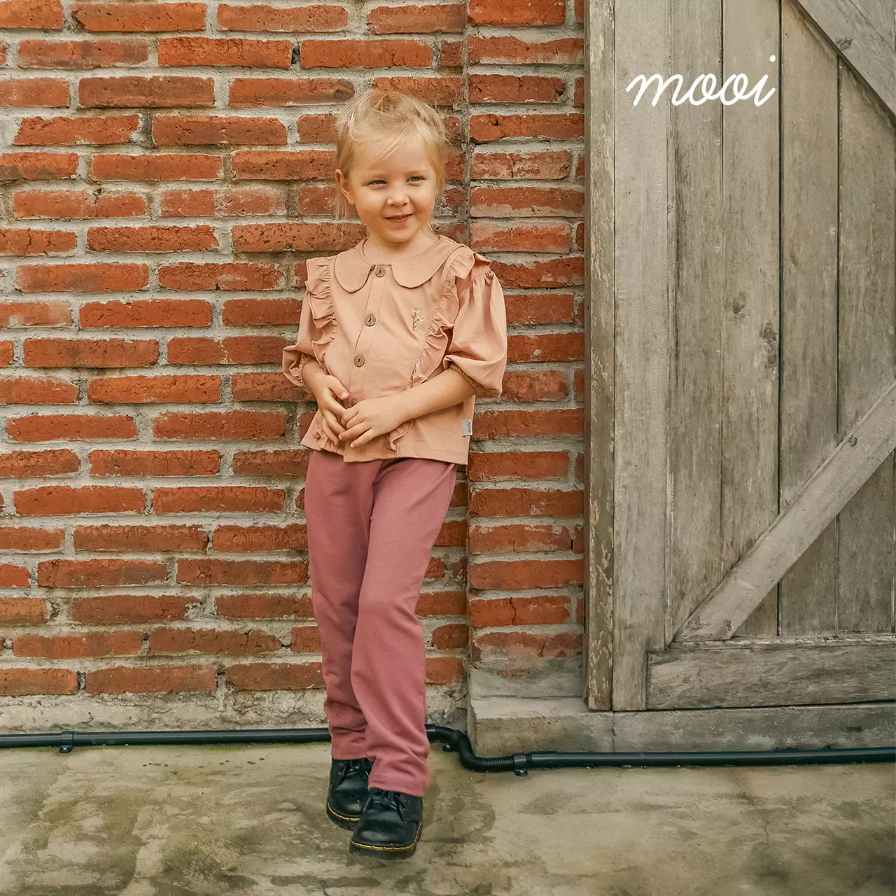 Mooi Celana Panjang Anak Perempuan Abel Skinny Pants - Pink Rose