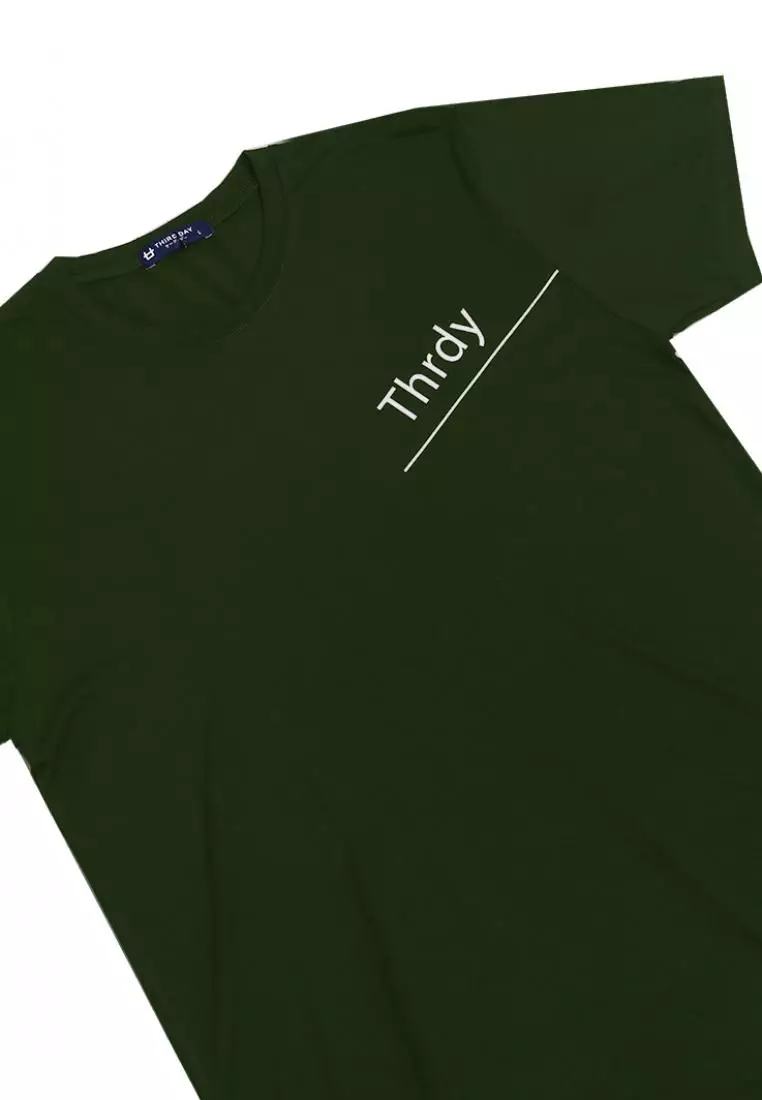 MTI43 Kaos T-Shirt Pria Instacool Thrdy Pit Diag Hijau Army