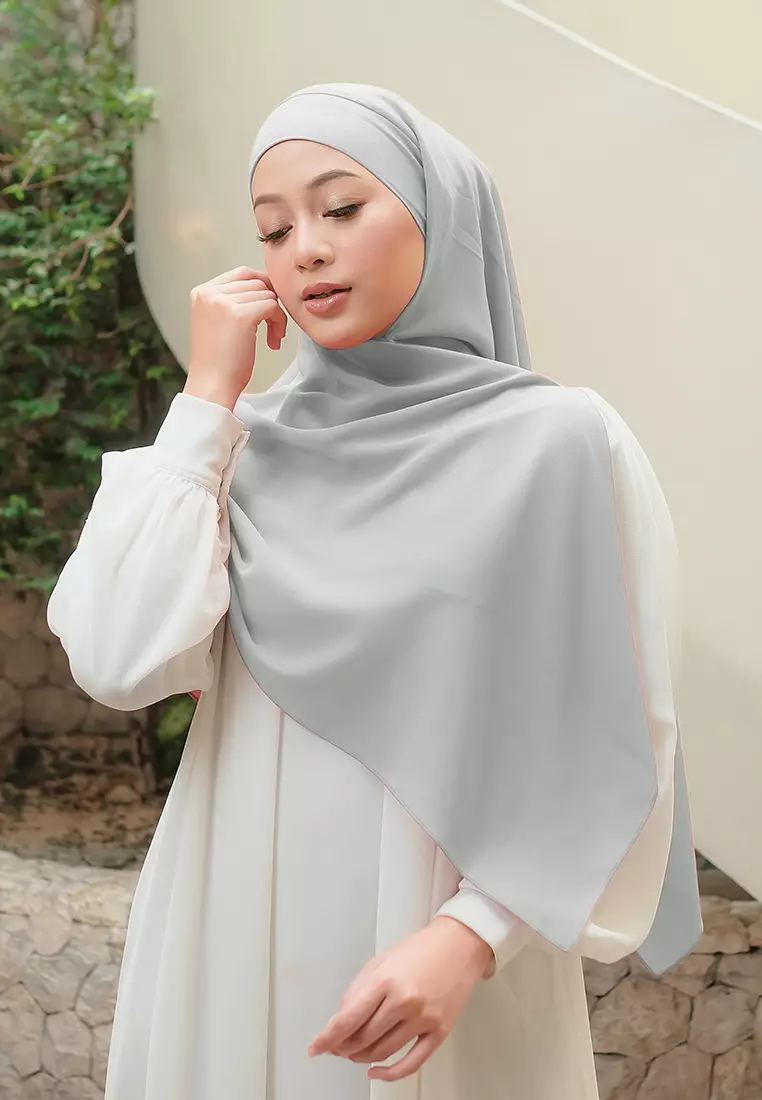 KHIBAN KHAIRA MAGNET PLUS NIQAB - SILVER GREY