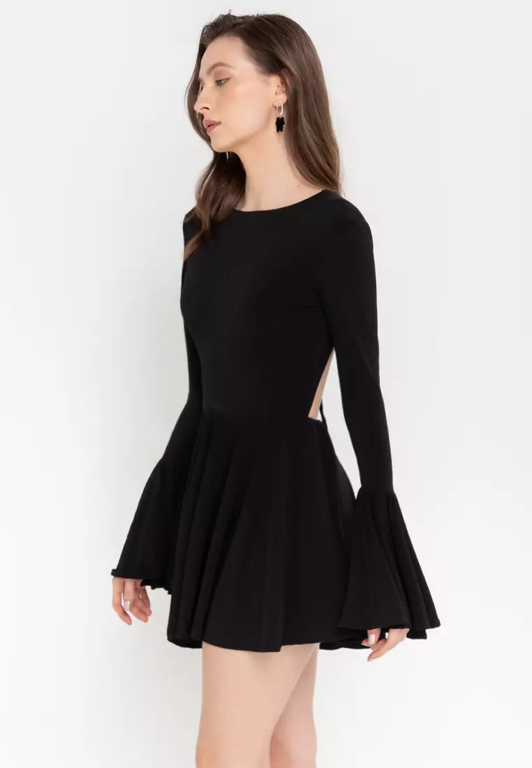 Rory Longsleeved Backless Mini Dress