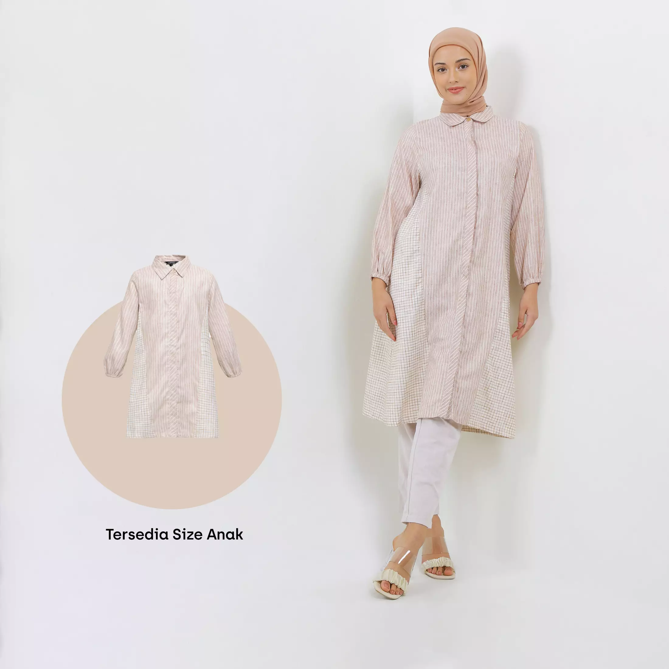 MFMW Mahlini Midi Dress Brown Motif Salur