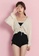 A-IN GIRLS black and beige (2PCS) Sweet Colorblock One Piece Swimsuit D7975US644B01FGS_5
