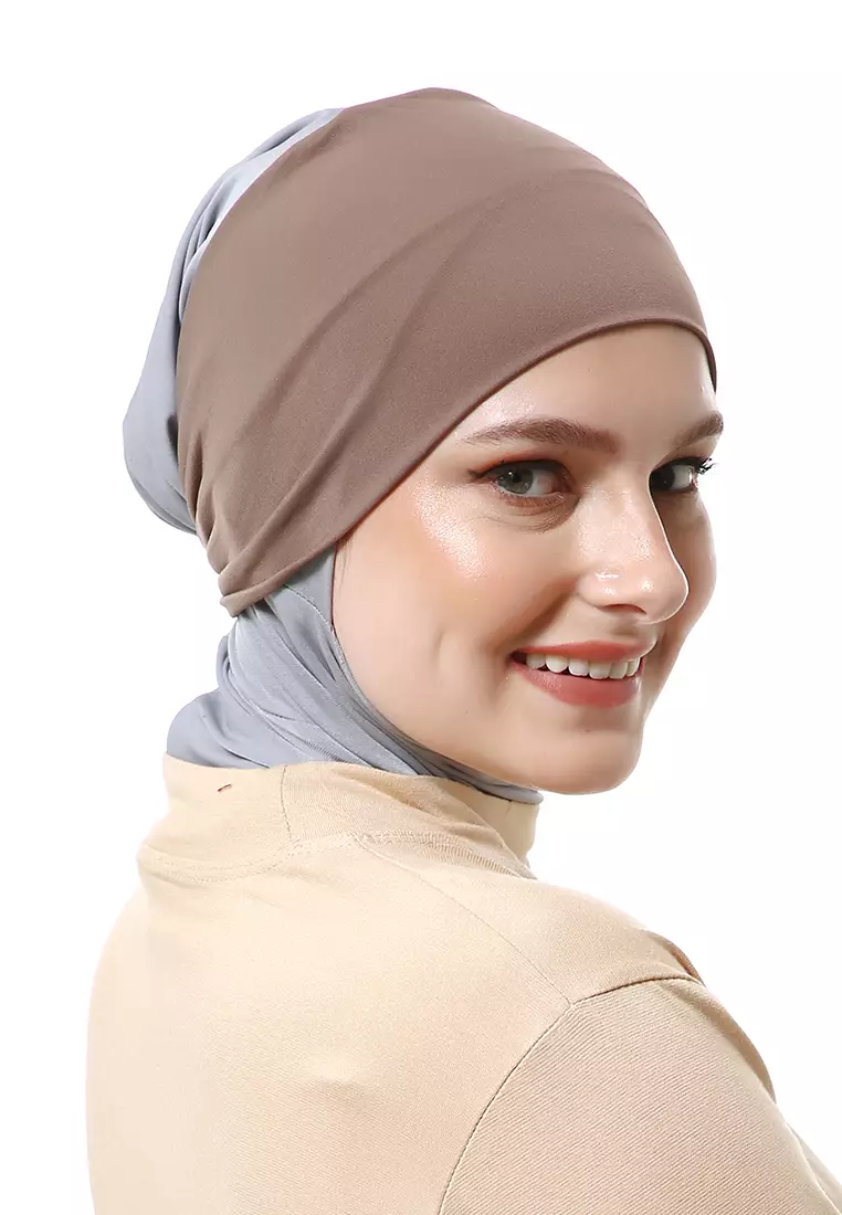 Rizka Inner Jilbab Muslimah Wanita Regular Fit - Browny